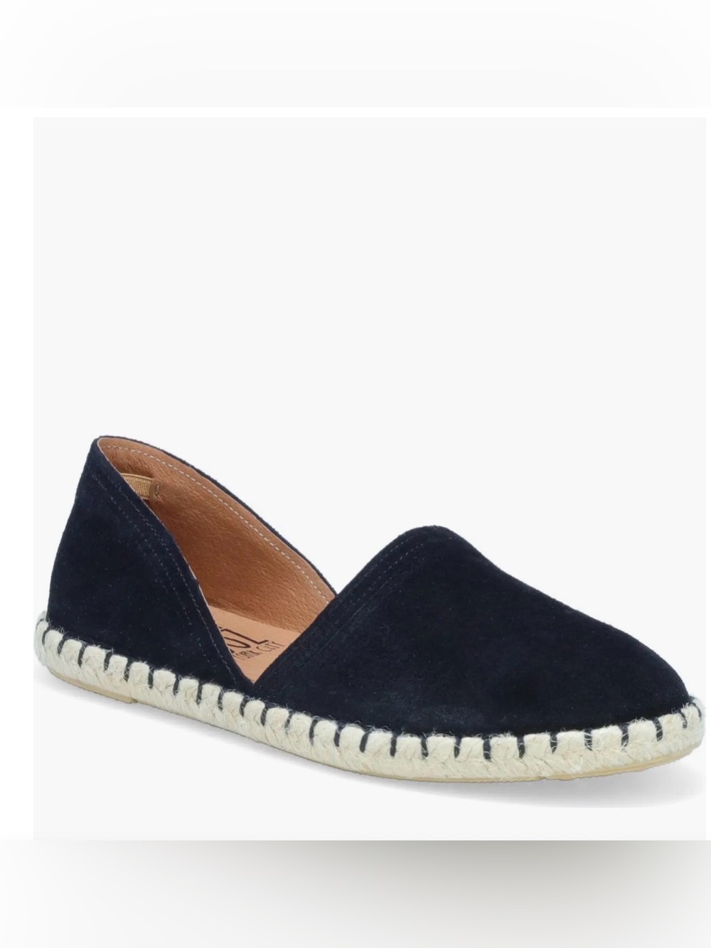 Miz Mooz Carmena Flat Women Suede Espadrille Flat Slip-On Black Size EU38